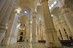 Columns and ceiling of Granada Cathedral City of Granada Province of Granada Andalusia Spain