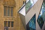 Stock photo of the Lee-Chin Crystal at the front entrance to the Royal Ontario Museum in downtown Toronto in Ontario, Canada