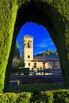 Stock photo of the Parador de San Francisco (hotel), formerly the Monastery of St. Francis, The Alhambra (La Alhambra) - designated a UNESCO World Heritage Site, City of Granada, Province of Granada, Andalusia (Andalucia), Spain, Europe.