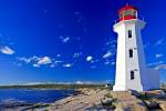Stock photo of Peggy's Cove Lighthouse, Peggy's Cove, St Margarets Bay, Lighthouse Route, Highway 333, Nova Scotia, Canada.
