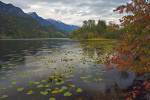 Stock photo of fall at Summit Lake in the Slocan Valley along Highway 6, Central Kootenay, British Columbia, Canada.