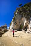 Woman Arch Point Beach Abel Tasman National Park New Zealand