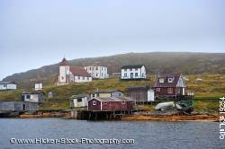 Historic fishing village Battle Harbor Labrador