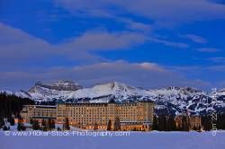 Winter Landscape Fairmont Chateau Lake Louise Ski Area Banff National Park Alberta Canada