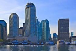 Ferry Terminal and skyline of Toronto Lake Ontario