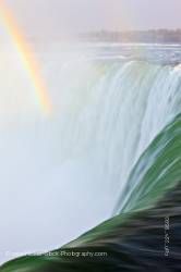 Horseshoe Falls at Niagara Falls with rainbow Ontario Canada
