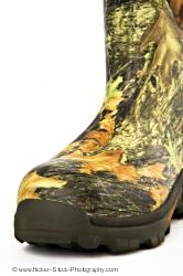 Camouflage hunting boot