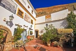 Entrance to Museo de Alfareria Cueva La Alcazaba Guadix Province of Granada Andalusia Spain