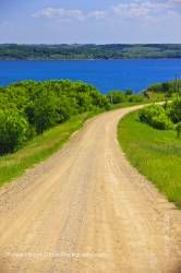 Road Pelican Pointe Last Mountain Lake Qu'Appelle Valley Saskatchewan