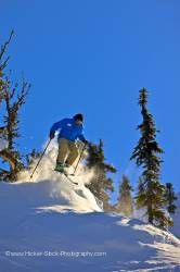 Downhill Skier Whistler Blackcomb Whistler British Columbia Canada
