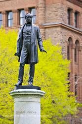 Statue Honorable George Brown Ontario Legislative Building Toronto