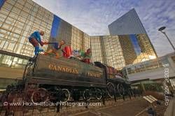 CPR Steam Locomotive 29 Canadian Pacific Railway Headquarters Gulf Canada Square Calgary Alberta