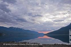 Sunset Slocan Lake Central Kootenay British Columbia