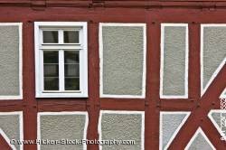 Windows design detail half timbered house Hessenpark Germany