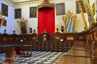 Stock photo of the interior of the Granada Cathedral, City of Granada, Province of Granada, Andalusia (Andalucia), Spain, Europe.