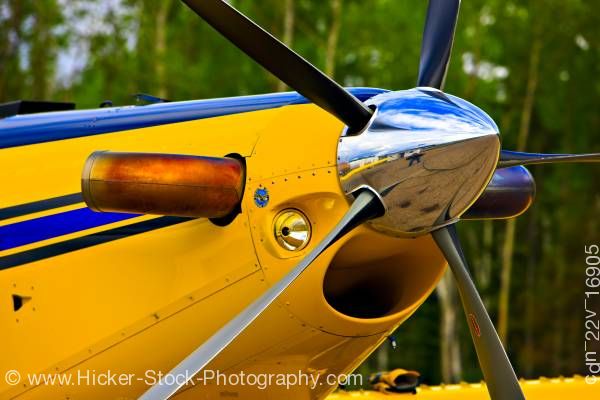 Stock photo of Air Tractor AT-802 Propeller Red Lake Ontario Canada