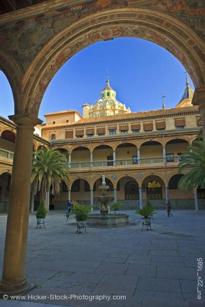 Stock photo of Courtyard of Hospital San Juan de Dios City of Granada Province of Granada Andalusia Spain