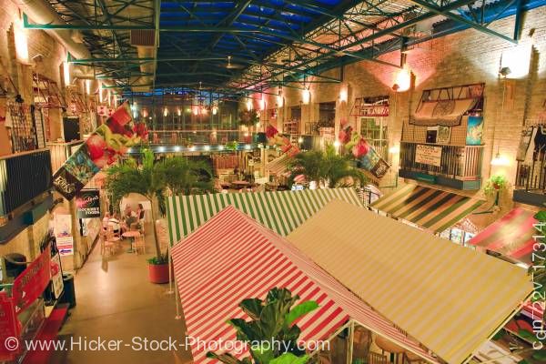 Stock photo of The Forks Market Interior National Historic Site City of Winnipeg Manitoba Canada