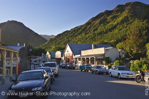 Stock photo of Streets in historical Arrowtown Central Otago South Island New Zealand
