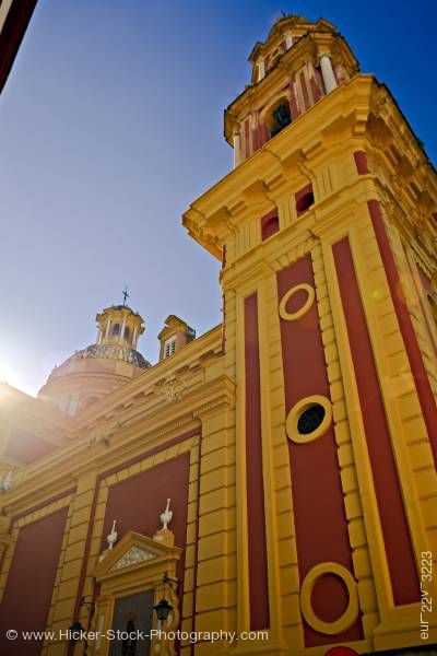 Stock photo of Iglesia de San Ildefonso in Santa Cruz District City of Sevilla Province of Sevilla Andalusia