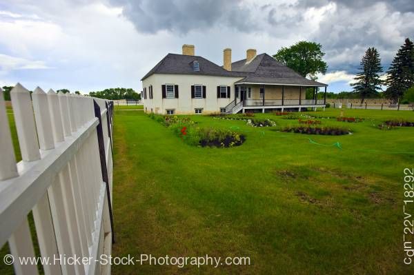 Stock photo of Big House Lower Fort Garry a National Historic Site Selkirk Manitoba Canada