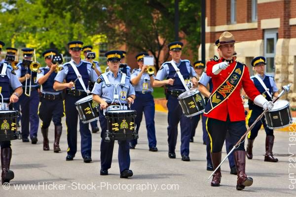 Stock photo of Sergeant Major's Parade RCMP Academy City of Regina Saskatchewan Canada