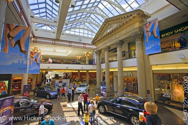 Stock photo of Shopping mall Cornwall Centre City of Regina Saskatchewan Canada
