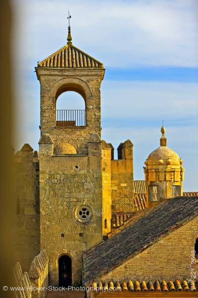 Stock photo of Tower Alcazar de los Reyes Cristianos City of Cordoba Province of Cordoba Andalusia Spain