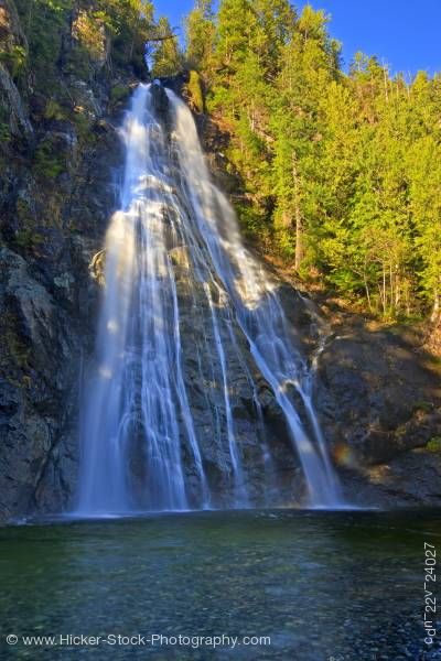Stock photo of Virgin Falls Tofino Creek Clayoquot Sound UNESCO Biosphere Reserve British Columbia Canada